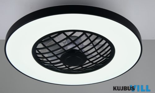 TR R64462102 LINKÖPING ventilátor incl.1x45W LED/5600lm CCT > RGBW ↕16,5cm Ø59cm matt fekete