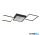 TRIO R64471132 GELO mennyezet lámpa incl.1x24W LED/2500lm/3000K ↕4,5cm ↔66cm ↗43cm matt fekete