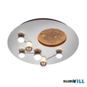   TRIO 644810107 ZODIAC mennyezet lámpa incl. 1x43W LED 4300Lm2300+3000+4000K ↕9cm Ø50cm matt nikkel