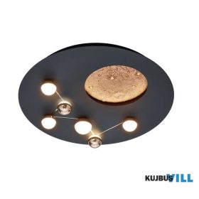   TRIO 644810132 ZODIAC mennyezet lámpa incl. 1x43W LED 4300Lm2300+3000+4000K ↕9cm Ø50cm matt fekete