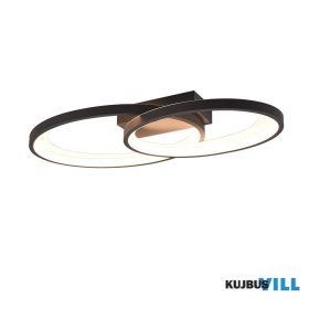   TRIO R64482134 MALAGA mennyezet lámpa 24W LED 2000lm 3000K → 57,5cm ↗ 30cm 
 ↑ 8,5cm fekete/fehér