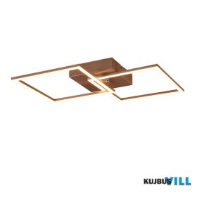   TRIO R64492165 TRAIL mennyezet lámpa incl.1x20W LED2000Lm3000K ↕7cm ↔44,5cm ↗ 39,5cm cappuccino