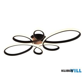   TRIO 645619132 FLY mennyezet lámpa 32W SMD LED/3900lm/3000K ↕7,5cm ↔83cm ↗45,5cm matt fekete