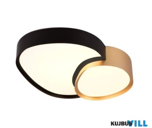TR 647510280 RISE mennyezet lámpa 21W SMD LED/2400lm/2700-6500K ↕11,5cm ↔43,5cm ↗36cm fekete-arany