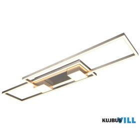   TRIO 647710407 ALBANY mennyezet lámp incl.1x37W LED/4300Lm/2700 - 6500K ↕8cm ↔100cm ↗28cm matt nikkel