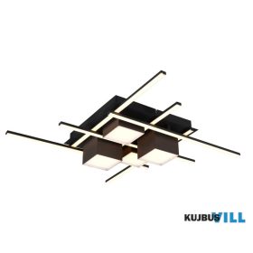   TRIO 647810432 ROGER mennyezet lámpa 35W LED/4050lm/2700-6500K ↕11,5cm ↔70cm ↗70cm matt fekete
