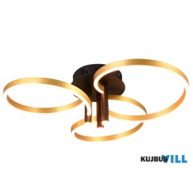   TRIO 648110680 CARUSO mennyezet lámpa incl.1x43W LED/4980Lm/2300+3000+4000K ↕20cm Ø65,5cm fekete-arany