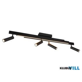   TRIO 648310532 ZENO mennyezet lámpa incl.4x5,5W LED/2600Lm & incl.1x12W LED/1500Lm 2700 - 6500K ↕23cm ↔133cm ↗8,5cm matt fekete