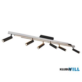   TRIO 648310705 ZENO mennyezet lámpa incl.6x5,5W LED/3900Lm & incl.1x18W LED/2200Lm 2700 - 6500K ↕23cm ↔180cm ↗8,5cm csiszolt alumínium