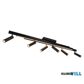   TRIO 648310732 ZENO mennyezet lámpa incl.6x5,5W LED/3900Lm & incl.1x18W LED/2200Lm 2700 - 6500K ↕23cm ↔180cm ↗8,5cm matt fekete