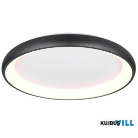   TRIO 649617532 CARDONA mennyezet lámpa incl.1x59W LED/6900Lm/2300+3000+4000K ↕10cm Ø75cm matt fekete