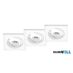   TRIO 650000331 JURA süllyesztett lámpa excl.3xGU10 ↕7cm ↔8cm ↗ 8cm matt fehér