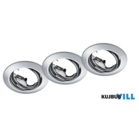   TRIO 650100306 JURA süllyesztett lámpa excl.3xGU10 ↕7cm Ø8,3cm króm