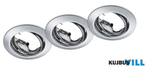 TR 650100306 JURA süllyesztett lámpa excl.3xGU10 ↕7cm Ø8,3cm króm