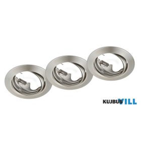   TRIO 650100307 JURA süllyesztett lámpa excl.3xGU10 ↕7cm Ø8,3cm matt nikkel