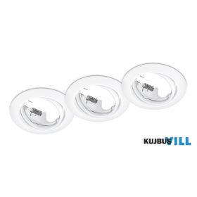   TRIO 650100331 JURA süllyesztett lámpa excl.3xGU10 ↕7cm Ø8,3cm matt fehér