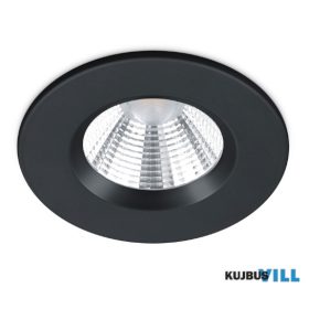   TRIO 650710132 ZAGROS süllyesztett lámpa incl.1x5,5W LED/345Lm/3000K ↕5,4cm Ø8,5cm matt fekete