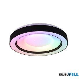   TRIO R65091032 ARCO mennyezet lámpa incl.1x22W LED/2500Lm/2700 - 6000K ↕8cm Ø49cm matt fekete