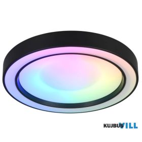   TRIO R65091432 ARCO imennyezet lámpa incl.1x22W LED/2500Lm/2700 - 6000K ↕7,5cm Ø40cm matt fekete