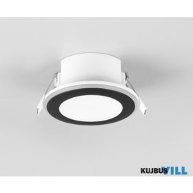   TRIO 652310132 AURA süllyesztett lámpa incl.1x5W LED/450Lm/3000K ↕4cm Ø8,2cm matt fekete