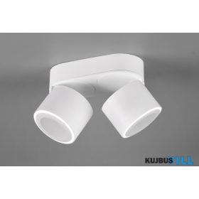   TRIO 652910231 TAURUS mennyezet lámpa incl.2x5W LED/450Lm/3000K ↕10,6cm ↔18cm ↗ 8,7cm matt fehér