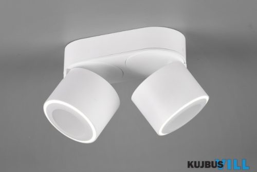TR 652910231 TAURUS mennyezet lámpa incl.2x5W LED/450Lm/3000K ↕10,6cm ↔18cm ↗ 8,7cm matt fehér