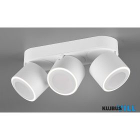   TRIO 652910331 TAURUS mennyezet lámpa incl.3x5W LED/450Lm/3000K ↕10,6cm ↔27,3cm ↗ 8,7cm matt fehér