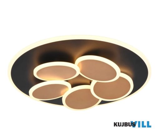 TR 653210680 MANDALA mennyezet lámpa incl.1x35W LED/4200Lm/2700 - 6500K ↕7,5cm Ø49cm fekete-arany