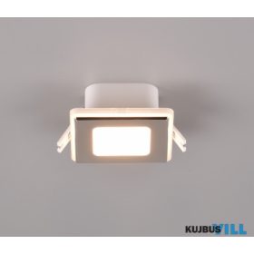   TRIO 653410106 NIMBUS süllyesztett lámpa 1x5W-LED, 3000K ↔ 8,2cm↗ 8,2cm↕ 4cm króm