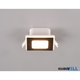   TRIO 653410132 NIMBUS süllyesztett lámpa 1x5W-LED, 3000K ↔ 8,2cm↗ 8,2cm↕ 4cm matt fekete
