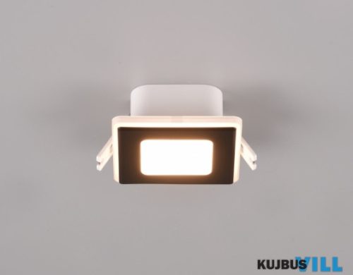 TR 653410132 NIMBUS süllyesztett lámpa 1x5W-LED, 3000K ↔ 8,2cm↗ 8,2cm↕ 4cm matt fekete
