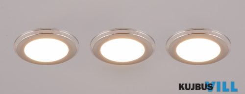 TR 653610306 ARGUS süllyesztett lámpa 3x5W-LED, 3000K, RGB ↕ 4cm∅ 8,2cm króm