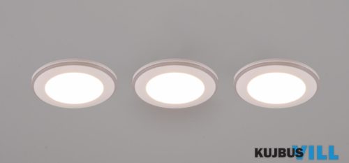 TR 653610331 ARGUS süllyesztett lámpa 3x5W-LED, 3000K, RGB ↕ 4cm∅ 8,2cm matt fehér