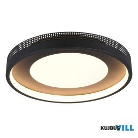   TRIO 656610132 SOLEA mennyezet lámpa incl.1x37W LED/4300lm/3000K ↕7,5cm Ø40cm matt fekete