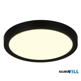   TRIO R65891132 DRACO mennyezet lámpa incl.1x18W LED/2300lm/2300+3000+4000K ↕2,6cm Ø23cm matt fekete