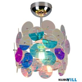   TRIO R66711053 IRIDE mennyezet lámpa excl.1xE27 ↕33cm Ø25cm irizáló átlátszó