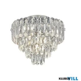   TRIO 667600706 MALIZIA mennyezet lámpa 7xE14/40W ↕37cm Ø43cm króm, kristály