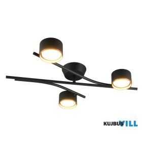   TRIO 669000380 CODA mennyezet lámpa excl.3xGX53 ↕10,5cm ↔100cm ↗61cm fekete-arany