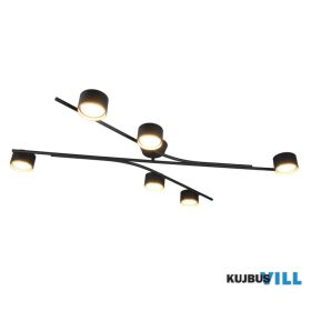   TRIO 669000680 CODA mennyezet lámpa excl.6xGX53 ↕10,5cm ↔100cm ↗61cm fekete-arany