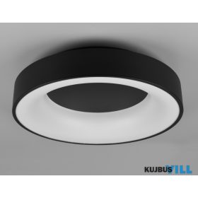   TRIO 671210132 GIRONA mennyezet lámpa incl.1x27W LED/3100Lm/3000K ↕11cm Ø45cm matt fekete