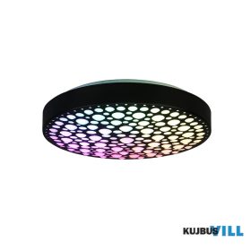   TRIO R67161132 CHIZU mennyezet lámpa incl.1x22W LED/2500Lm/2700 - 6000K ↕8,5cm Ø40cm matt fekete