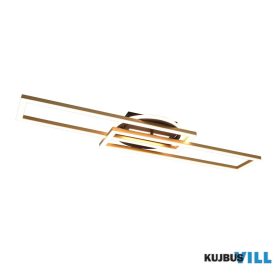   TRIO R67183108 TWISTER mennyezet lámpa incl.1x30W LED/4500Lm/2700 - 6000K ↕9cm ↔90cm ↗ 60cm Ø25cm matt réz