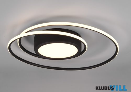 TR 672310232 YAVA mennyezet lámpa incl.1x56W LED/6800Lm/2700 - 6000K ↕7cm Ø60cm matt fekete