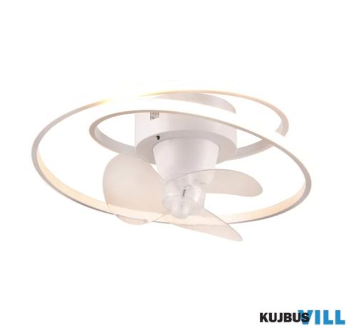 TR R67252131 UMEA ventilátor incl.1x38W LED/4400lm CCT ↕16,8cm Ø50cm titán