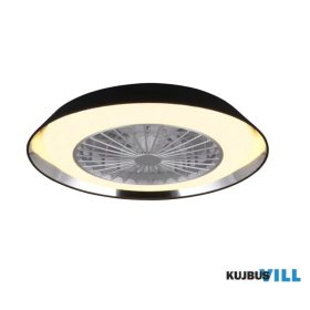   TRIO R67292102 VARBERG ventilátor incl.1x30W LED/3500lm CCT ↕14cm Ø50cm fekete