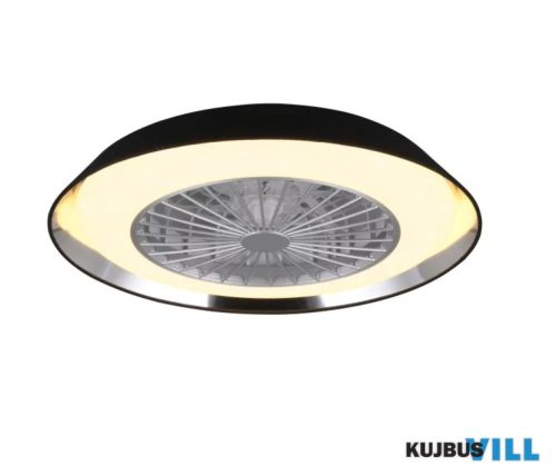 TR R67292102 VARBERG ventilátor incl.1x30W LED/3500lm CCT ↕14cm Ø50cm fekete
