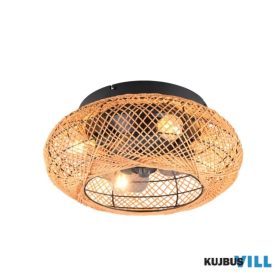   TRIO R67302126 LILLESAND ventilátor excl.4xE27 ↕21,5cm Ø50cm fonott barna