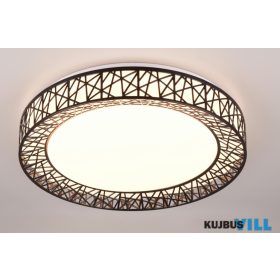   TRIO R67321102 CLUSTER mennyezet lámpa 40W SMD LED/4300lm/2700-6500K ↕9cm Ø48cm fekete