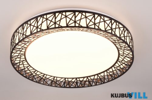 TR R67321102 CLUSTER mennyezet lámpa 40W SMD LED/4300lm/2700-6500K ↕9cm Ø48cm fekete
