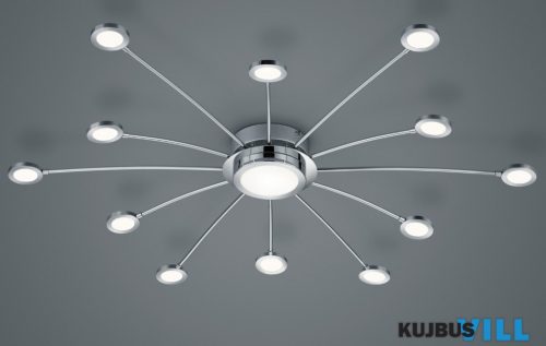 TR 673311306 BODRUM mennyezet lámpa incl.12x2,2W LED/250Lm/3000 - 6500K > incl.1x5W LED/550Lm/3000 - 6500K ↕8,5cm Ø100cm króm